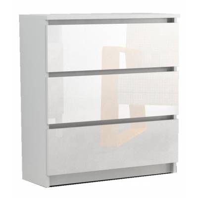 Komoda RICO 3s WYSOKI POŁYSK 80 cm AKRYL